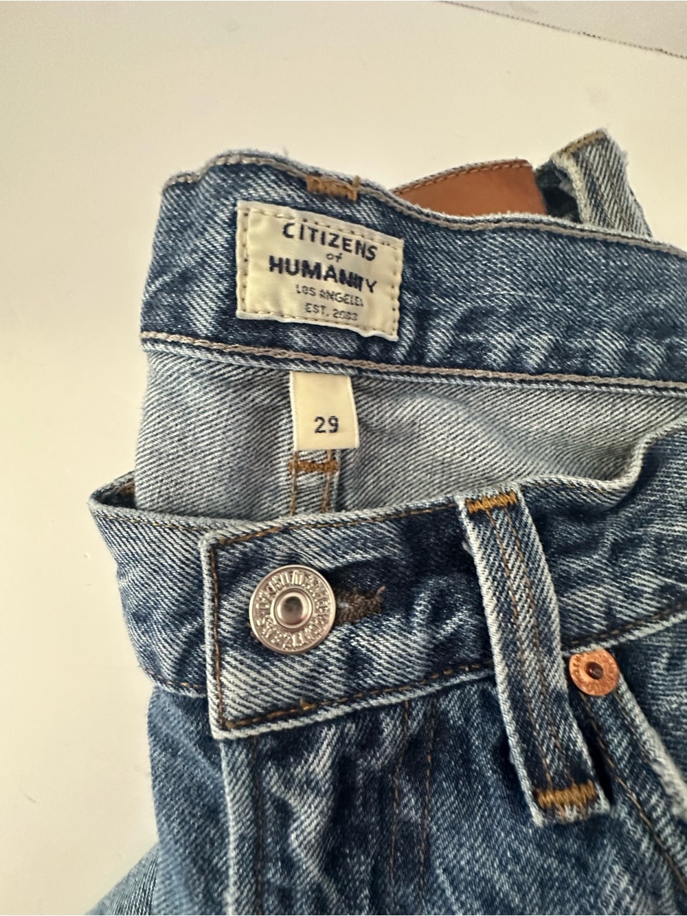 Citizens Of Humanity Light Blue Relaxed Fit Jeans